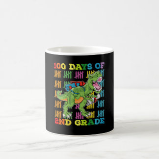 Caneca De Café 100 Dias De Escola De Dinossauro Rex Da Grau T seg