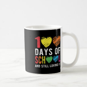 Caneca De Café 100 Dias De Escola E Ainda O Adorando Para Profess