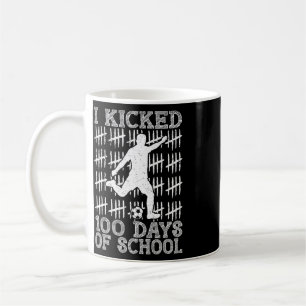 Caneca De Café 100 Dias De Escola Eu Chutei Futebol 100º Dia De E