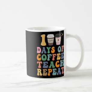 Caneca De Café 100 Dias De Escola Para Professora Café Lover