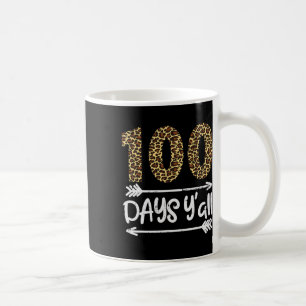 Caneca De Café 100 Dias De Escola Pessoal Estampa De Leopardo 100