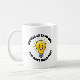 Caneca De Café 100 Dias De Escola Professores Crianças 100º dia d
