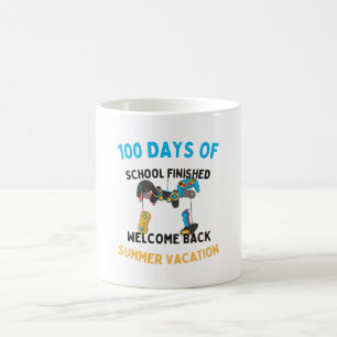 Caneca De Café 100 dias de escola terminaram as boas vindas no ve