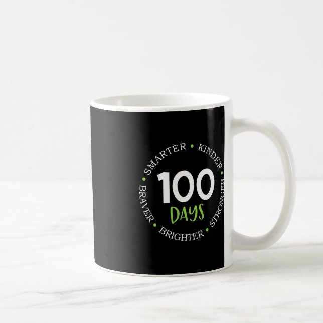 Caneca De Café 100 dias de espírito de crescimento infantil da eq (Direita)