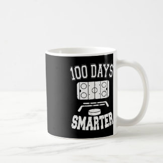 Caneca De Café 100 Dias De Esportes De Hóquei Mais Inteligentes 1