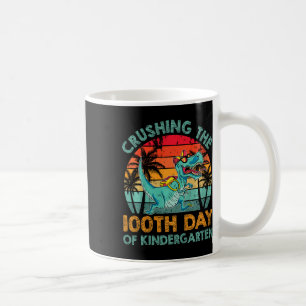 Caneca De Café 100 Dias De Jardim De Infância Esmagando 100 Dias