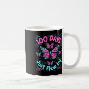 Caneca De Café 100 Dias De Meninas De Borboleta Escolar 100 Dias