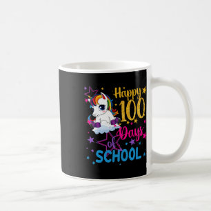 Caneca De Café 100 Dias De Meninas De Unicórnio Escolar