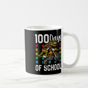 Caneca De Café 100 Dias De Meninos Da Escola T-rex 100 Dia De