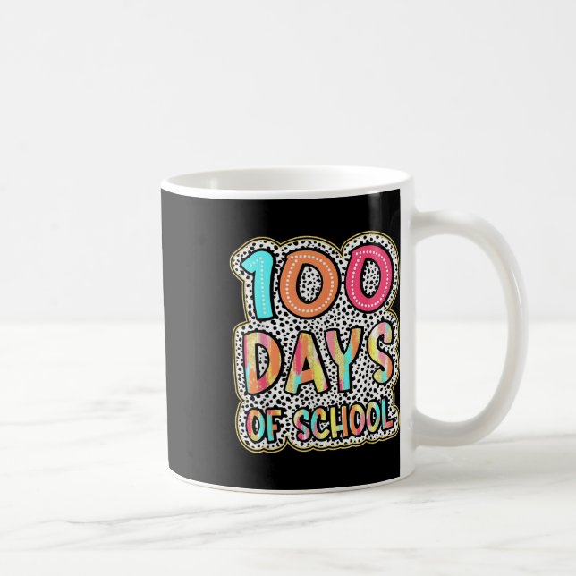 Caneca De Café 100 Dias De Professores Crianças 100 Dia De (Direita)