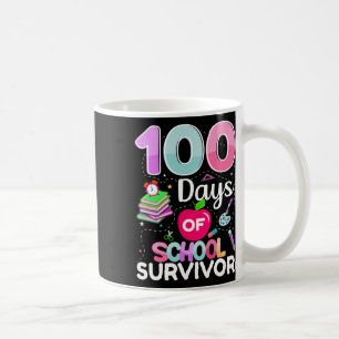 Caneca De Café 100 Dias De Professores De Sobrevivência Escolar C