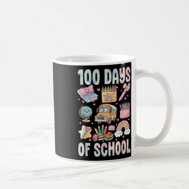 Caneca De Café 100 Dias De Professores Do Ensino 100º Dia De (Direita)