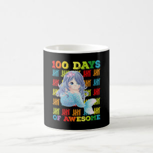 Caneca De Café 100 Dias De Sereia Fantástica 100º Dia Da Escola