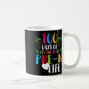 Caneca De Café 100 dias de vida pré-k100 dias de escola