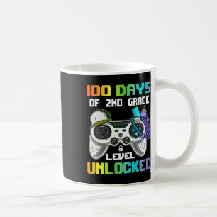 Caneca De Café 100 Dias De Vídeo Gamer G Desbloqueado De Nível De