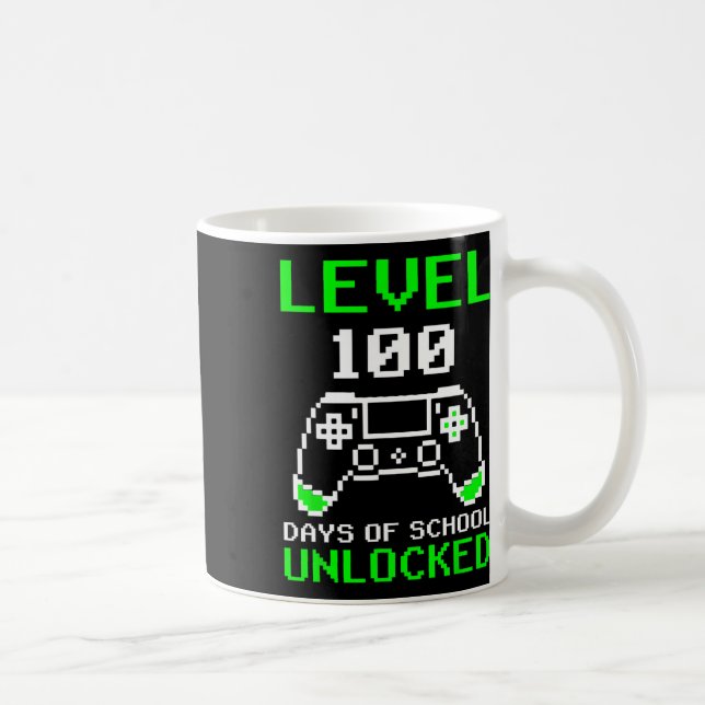Caneca De Café 100 Dias De Videos games De Jogadores Bloqueados N (Direita)