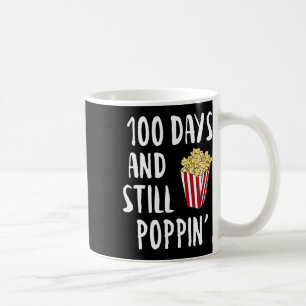 Caneca De Café 100 Dias E Ainda Poppin Popcorn Kids 100º Dia O