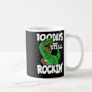 Caneca De Café 100 Dias E Ainda Rochando - 100 Dias De Din Escola