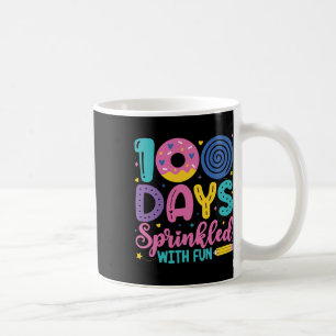 Caneca De Café 100 Dias Empurrados Com Rosquinhas Divertidas 100