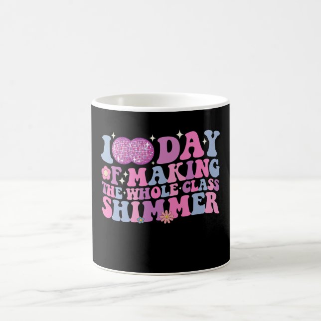 Caneca De Café 100 Dias Fazendo a Turma Inteira Brilhar Disco (Centro)