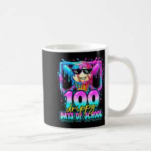 Caneca De Café 100 Dias Gotejantes de Escola de Beisebol Sorvete