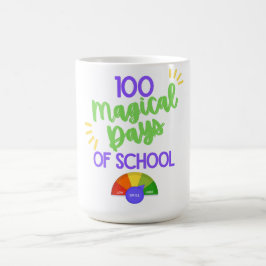 Caneca De Café 100 Dias Mágicos Da Escola 100 Dias De Escola