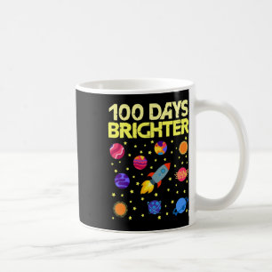 Caneca De Café 100 Dias Mais Brilhante 100º Dia das Estrelas Esco