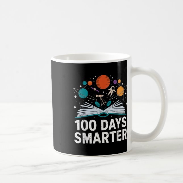 Caneca De Café 100 Dias Mais Inteligente Espaço Astronauta 100º D (Direita)