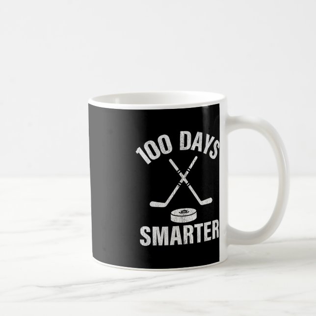 Caneca De Café 100 Dias Mais Inteligente Estudante De Hóquei Esco (Direita)