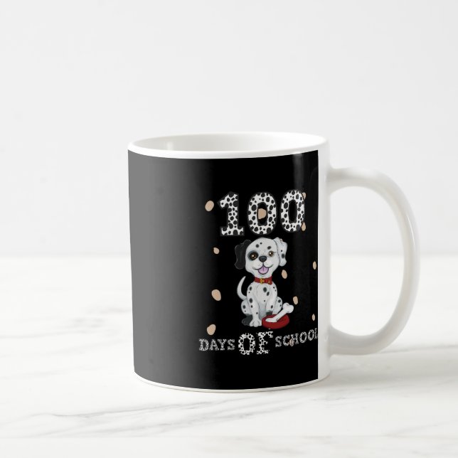 Caneca De Café 100 dias mais inteligentes em Dabbing Dalmaciano T (Direita)