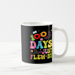Caneca De Café 100 Dias Voando Pela Borboleta 100º Dia Da Escola