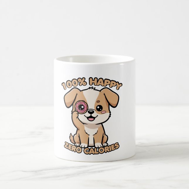 Caneca De Café 100% Feliz Zero Calorias (Centro)