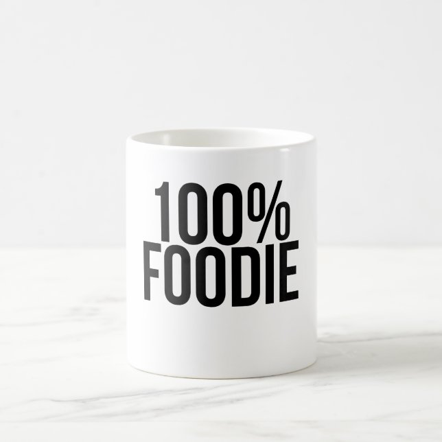 Caneca De Café 100% Foodie (Centro)