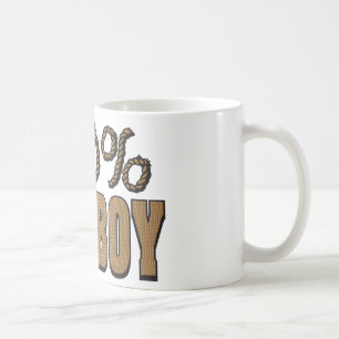 Caneca De Café 100 Por Cowboy