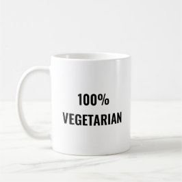 Caneca De Café 100% Vegetariana