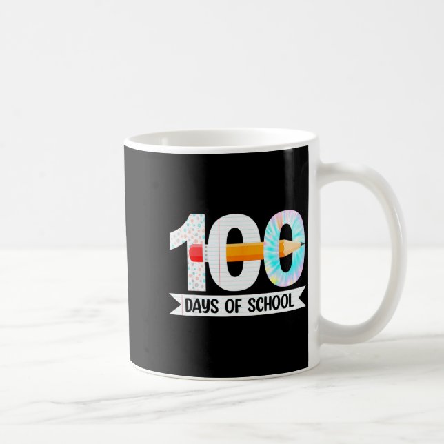 Caneca De Café 100th Day Of School Teachers Students 100 Days Of  (Direita)