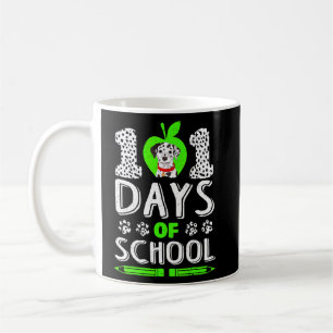 Caneca De Café 101 Dias Engraçados De Cachorro Dalmaciano 100º Ca