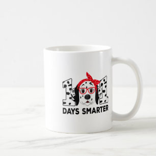 Caneca De Café 101 Dias Mais Inteligente 101º Dia Escolar Cão Dál