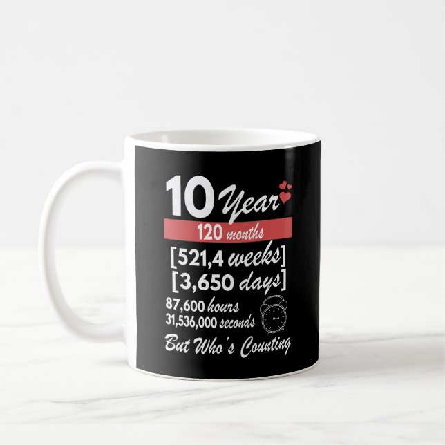 Caneca De Café 10 anos de casamento (Esquerda)