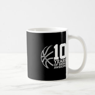 CANECA DE CAFÉ 10 ANOS DE SER INCRÍVEL BASQUETEBOL 10º ANIVERSÁRI