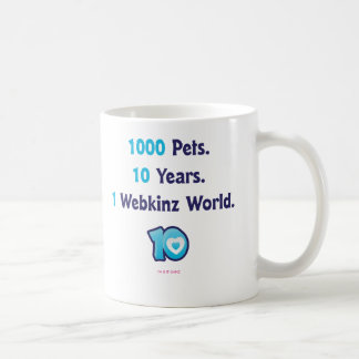 Caneca De Café 10 anos de Stats de Webkinz