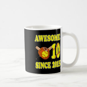 Caneca De Café 10 Anos Incrível Desde 2015 Aniversário de 10 Anos