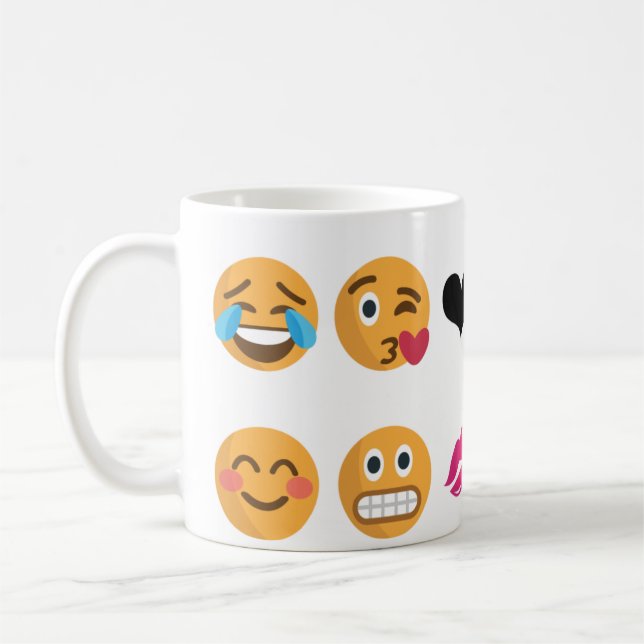 Caneca De Café 10 Emoji (Esquerda)