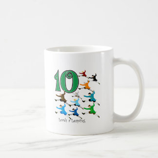 Caneca De Café 10 senhores Leaping