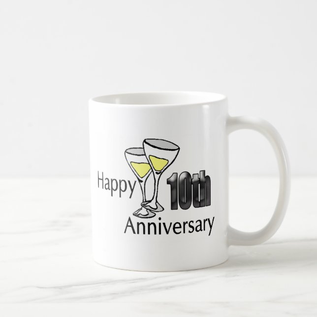Caneca De Café 10o aniversário (Direita)