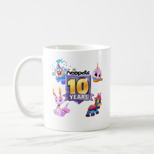 Caneca De Café 10o Logotipo do aniversário