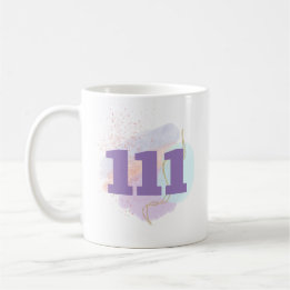 Caneca De Café 111 Alinhar e Atrair Números de Anjo Manifestantes