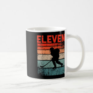 Caneca De Café 11 Aniversário De Hóquei No Gelo De 11 Anos