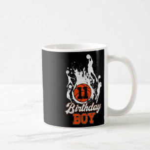 Caneca De Café 11 Birthday Bysketbyll Theme Birthday Boy 11 anos