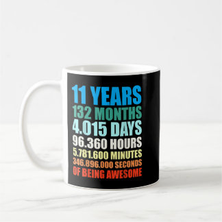 Caneca De Café 11 Birthday Gift Boy Há 11 Anos Sendo Incrível T S